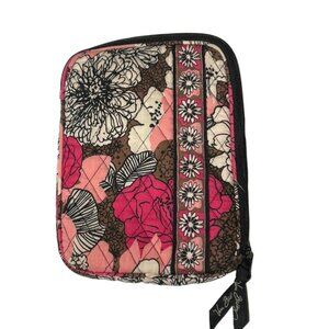 Vera Bradley Tablet and E reader Zipper Case Retired Print Mocha Rouge